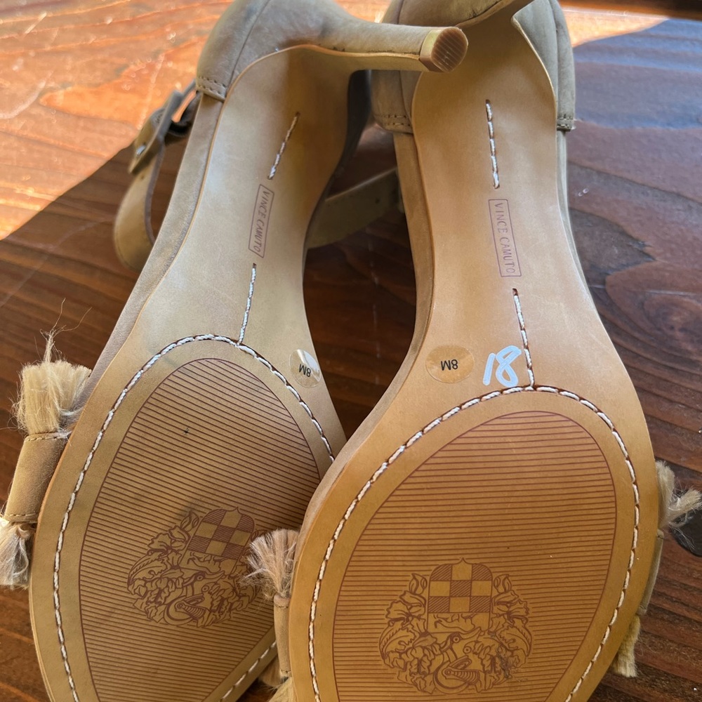 Vince Camuto Fringed Heels,Size 8 NWOT - Picture 6 of 7